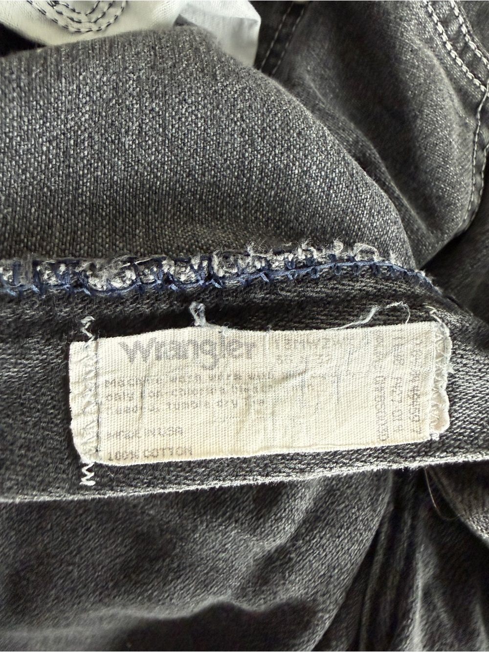 Vintage Y2K 90s Wrangler Black Relaxed Jeans Made in USA Western Rodeo - Picture 3 of 5